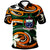 Samoa Polo Shirt Vortex Style Unisex Orange - Polynesian Pride