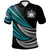 Samoa Custom Polo Shirt Wave Pattern Alternating Blue Color Unisex Blue - Polynesian Pride