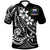 Samoa Polo Shirt The Flow Of The Ocean Unisex Black - Polynesian Pride