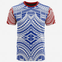 Samoa Full Polynesian T Shirt Unisex Blue - Polynesian Pride