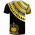Samoa Custom T Shirt Ginger Lei Gold Pattern - Polynesian Pride