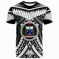 Samoa T Shirt Tooth Shaped Necklace Texture White Unisex White - Polynesian Pride