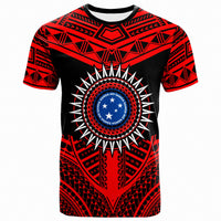 Samoa T Shirt Samoan Pattern Cool Style Unisex Red - Polynesian Pride