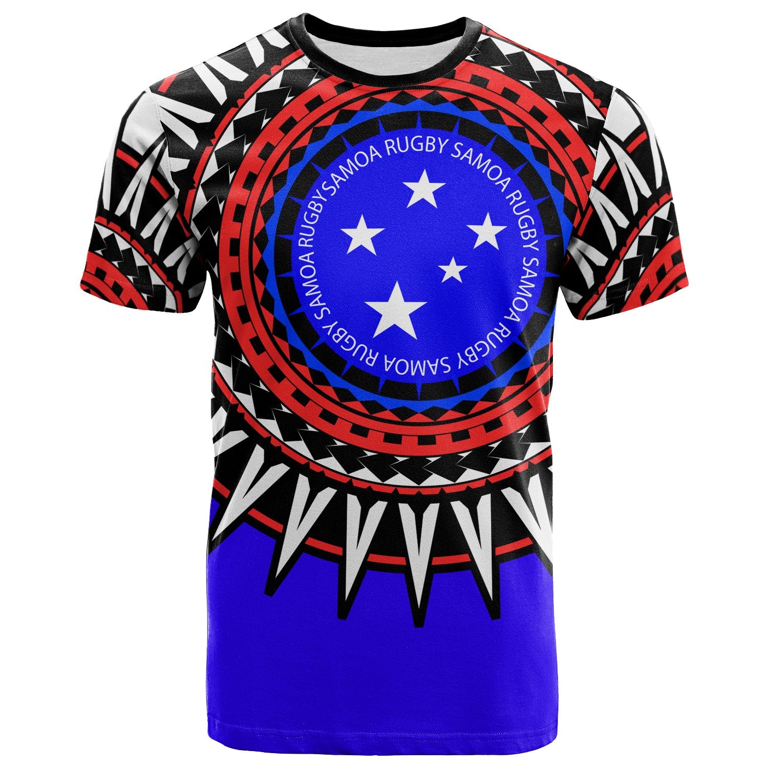 Samoa Custom T Shirt Samoa Rugby Sunshine Unisex BLUE - Polynesian Pride