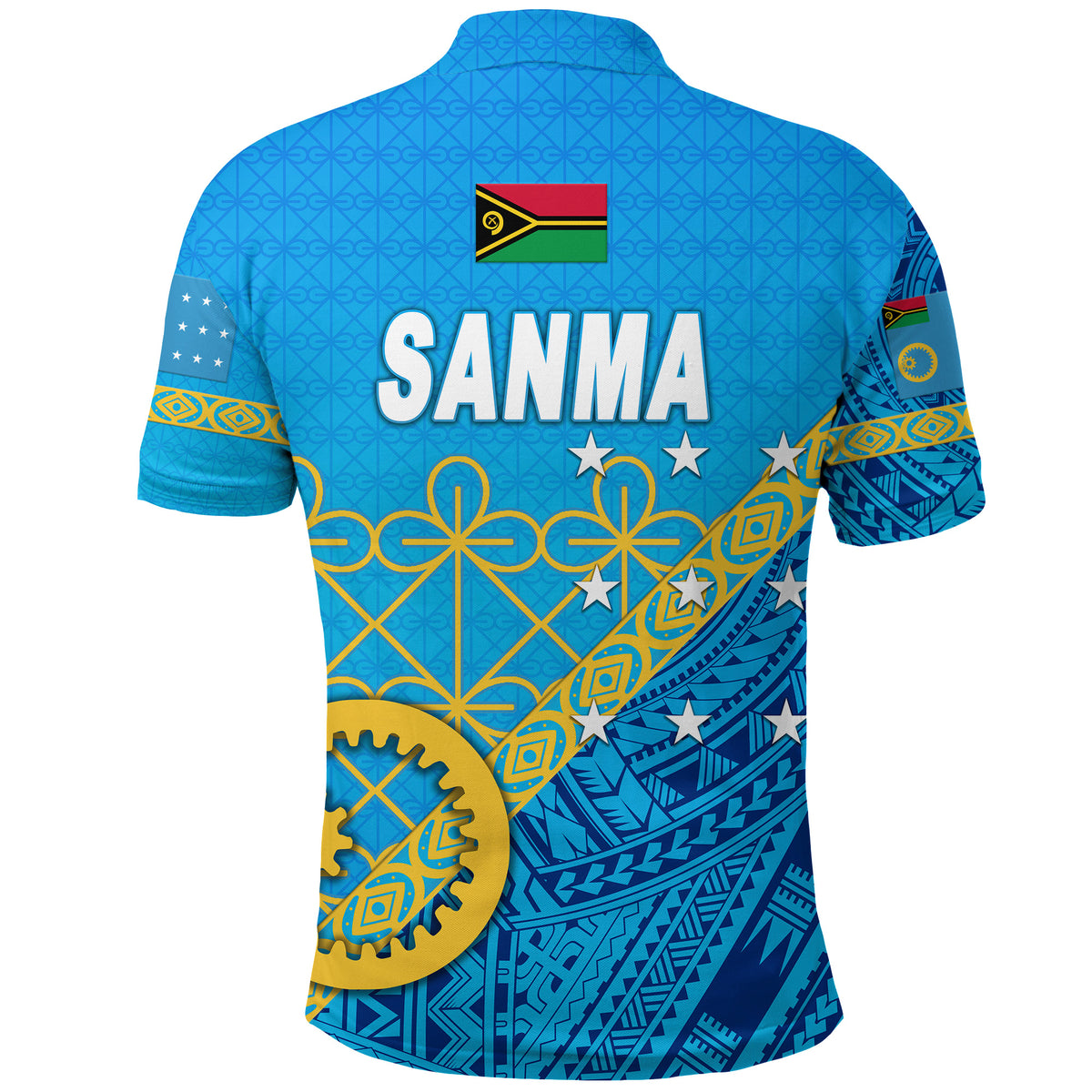 Sanma Province Polo Shirt Vanuatu Pattern Unique Style NO.1 LT8 - Polynesian Pride