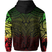 New Zealand Zip Hoodie, Maori Polynesian Tattoo Reggage - Polynesian Pride