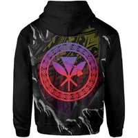 Polynesian Warrior Hula Girl Kanaka Hawaii Hoodie - Polynesian Pride