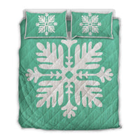Hawaiian Royal Pattern Quilt Bed Set - Seafoarm - H2 Style - AH Seafoarm - Polynesian Pride