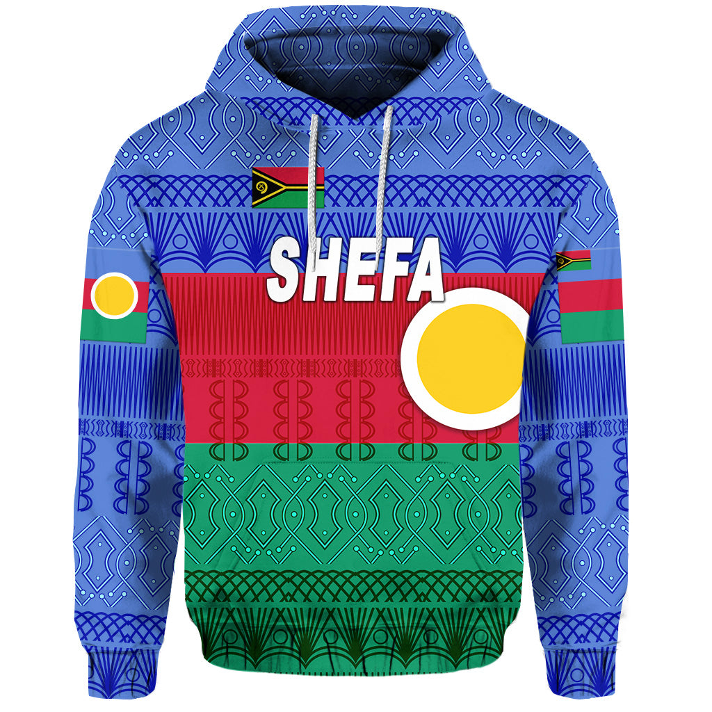 Shefa Province Hoodie Vanuatu Pattern Traditional Style LT8 - Polynesian Pride