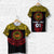 Custom Marquesas Islands T Shirt Marquesan Tattoo Simplified Version Yellow LT8 - Polynesian Pride