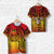 Custom Marquesas Islands T Shirt Marquesan Tattoo Original Style Gradient Red LT8 - Polynesian Pride