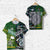 Custom New Zealand Maori Aotearoa T Shirt Cook Islands Together Paua Shell, Custom Text and Number LT8 Unisex Green - Polynesian Pride