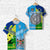 Custom Vanuatu Malampa Province and Fiji T Shirt Together, Custom Text and Number LT8 Unisex Blue - Polynesian Pride