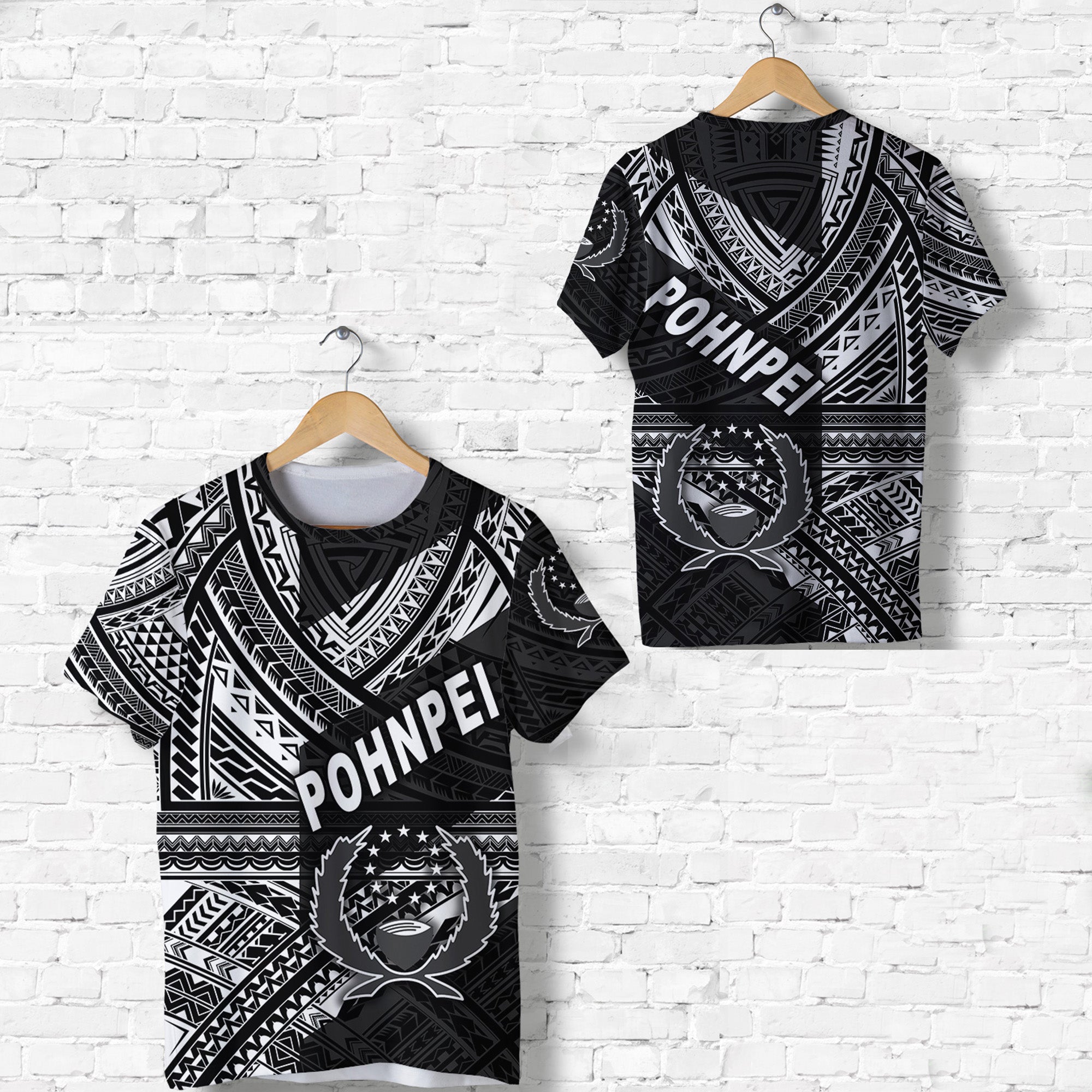 FSM Pohnpei T Shirt Original Style Black LT8 Unisex Black - Polynesian Pride