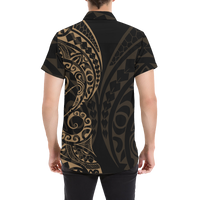 Cook Islands Short Sleeve Shirt Gold - Polynesian Pride