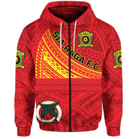 Vanuatu Sia Raga Football Club Zip Hoodie Original Style LT8 - Polynesian Pride