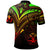 Solomon Islands Polo Shirt Reggae Color Cross Style - Polynesian Pride