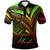 Solomon Islands Polo Shirt Reggae Color Cross Style Unisex Black - Polynesian Pride