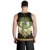 Solomon Islands Men's Tank Top - Polynesian Gold Patterns Collection - Polynesian Pride