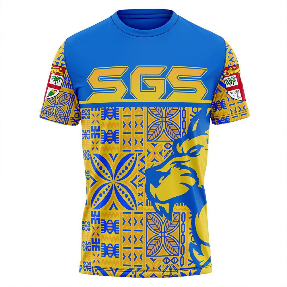 Suva Grammar School T Shirt LT10 Blue - Polynesian Pride