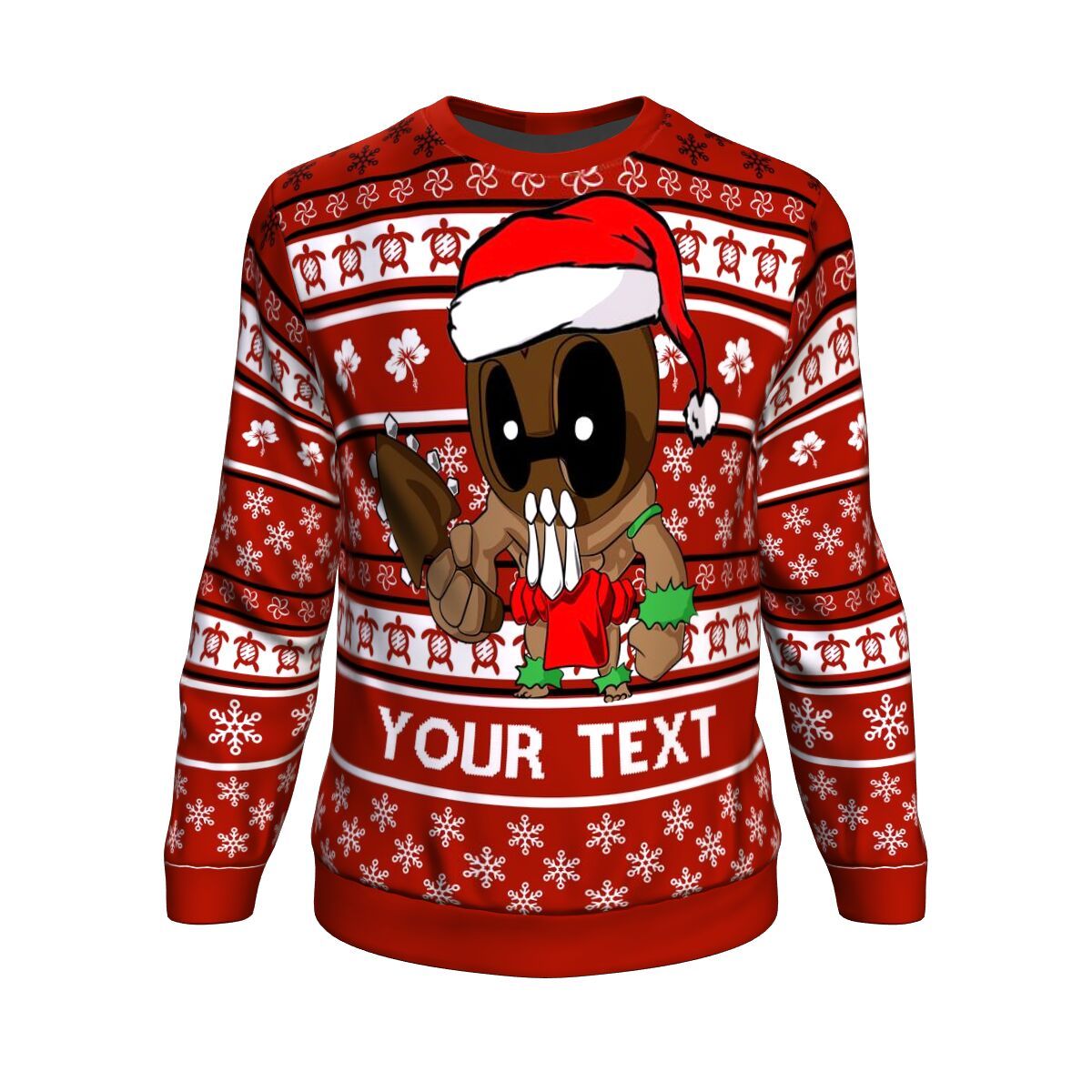 Hawaii Warriors Mele Kalikimaka Sweatshirt - Ugly Persionalised Hawaii Christmas - Polynesian Pride