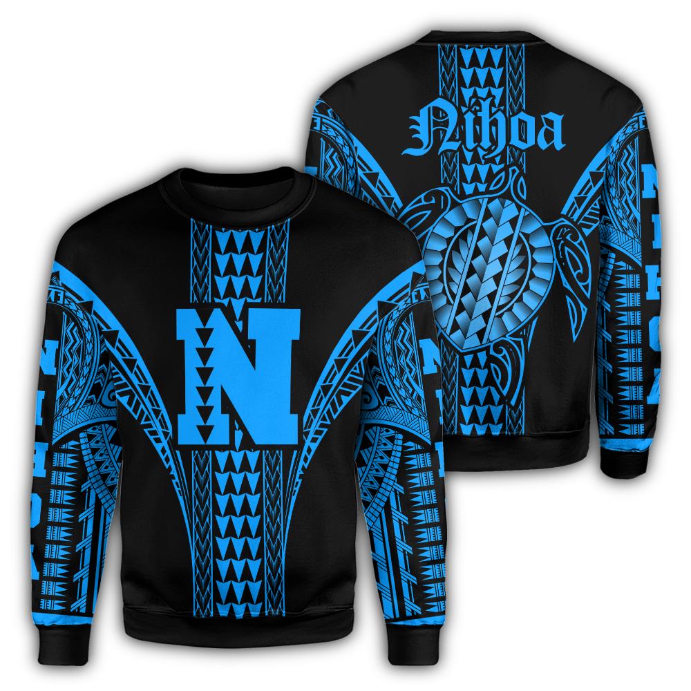 Nihoa Island Polynesian Sweatshirt - Comely Style - AH Unisex Blue - Polynesian Pride