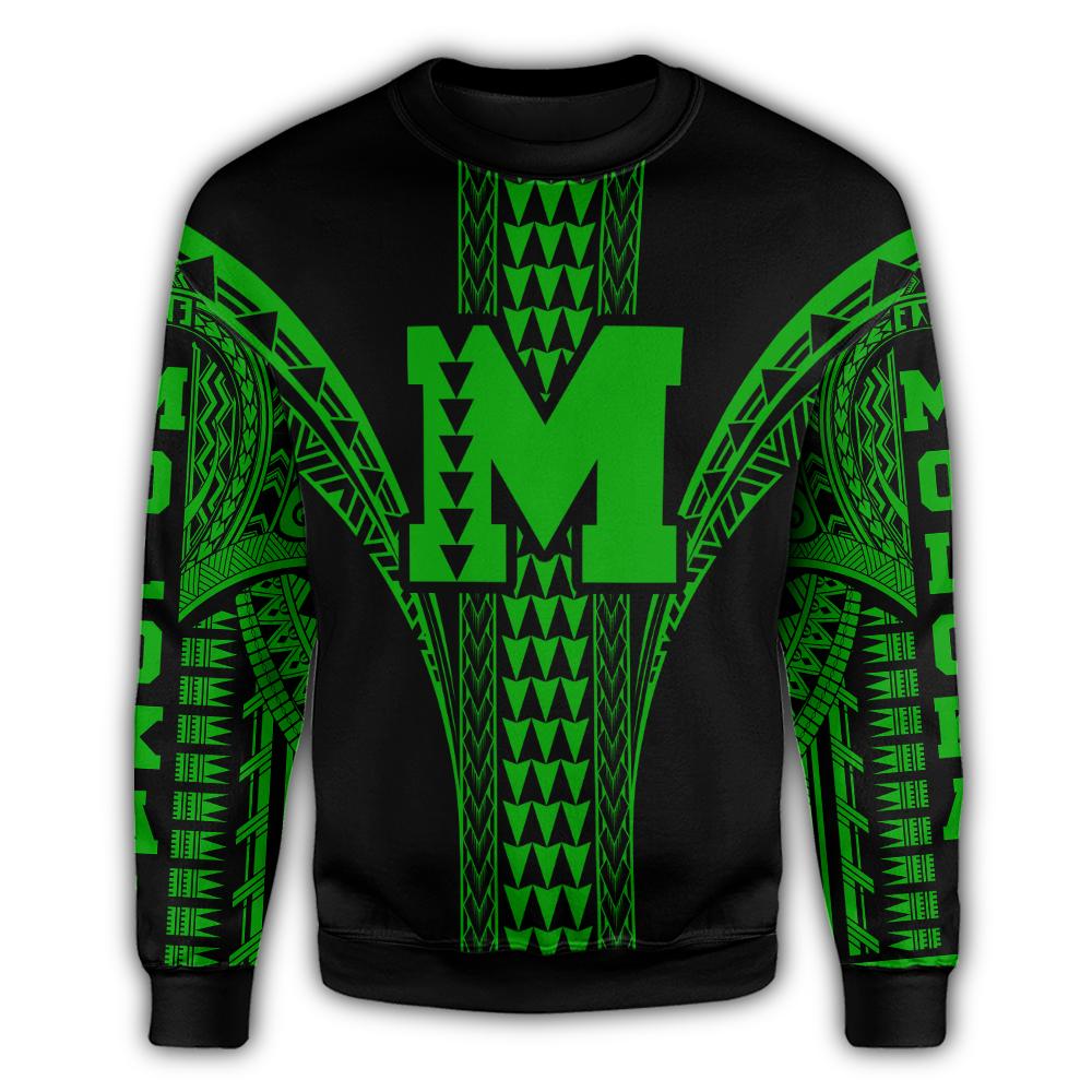 Molokai Island Polynesian Sweatshirt - Comely Style - AH - Polynesian Pride