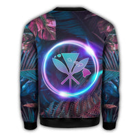Hawaii Pineapple Kanaka Map Tropical Sweatshirt - Pub Style - AH - Polynesian Pride