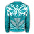 Hawaii Kanaka Polynesian Football Jersey Sweatshirt - Cyan - Bernice Style - AH - Polynesian Pride