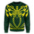 Hawaii Kanaka Polynesian Football Jersey Sweatshirt - Green - Bernice Style - AH - Polynesian Pride