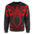Hawaii Kanaka Polynesian Football Jersey Sweatshirt - Grey And Red - Bernice Style - AH - Polynesian Pride