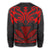 Hawaii Kanaka Polynesian Football Jersey Sweatshirt - Grey And Red - Bernice Style - AH - Polynesian Pride
