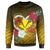 Kanaka Manta Ray Plumeria Heart Polynesian Sweatshirt - Sea Flower - AH - Polynesian Pride