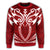 Hawaii Kanaka Polynesian Football Jersey Sweatshirt - Red - Bernice Style - AH - Polynesian Pride
