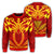 Hawaii Kanaka Polynesian Football Jersey Sweatshirt - Red And Yellow - Bernice Style - AH Unisex Red - Polynesian Pride