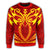 Hawaii Kanaka Polynesian Football Jersey Sweatshirt - Red And Yellow - Bernice Style - AH - Polynesian Pride