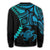 Hawaiian Turtle Polynesian Sweatshirt - Turquoise - Gada Style - AH - Polynesian Pride