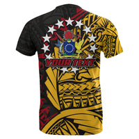 Custom Cook Islands T Shirt Manihiki Polynesian Style LT6 - Polynesian Pride