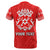 Custom Tonga T Shirt Ngatu Red Style LT6 - Polynesian Pride