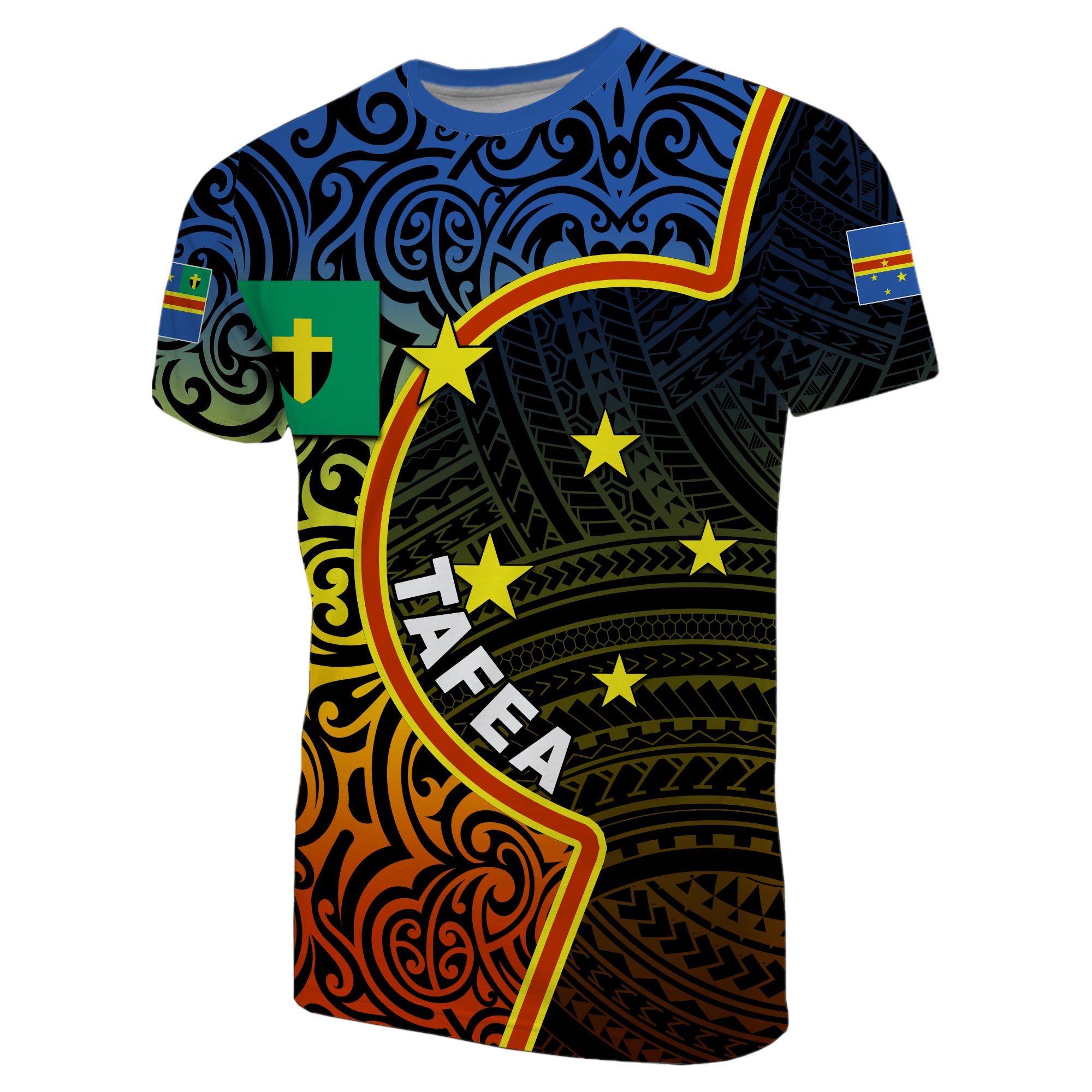 Custom Tafea Province T Shirt of Vanuatu Polynesian Flag Color LT6 Yellow - Polynesian Pride