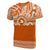 Custom Tailulu College T Shirt Tonga Patterns Unisex Orange - Polynesian Pride