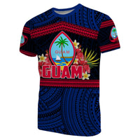 Guam Rugby Polynesian Patterns T Shirt Unisex Blue - Polynesian Pride