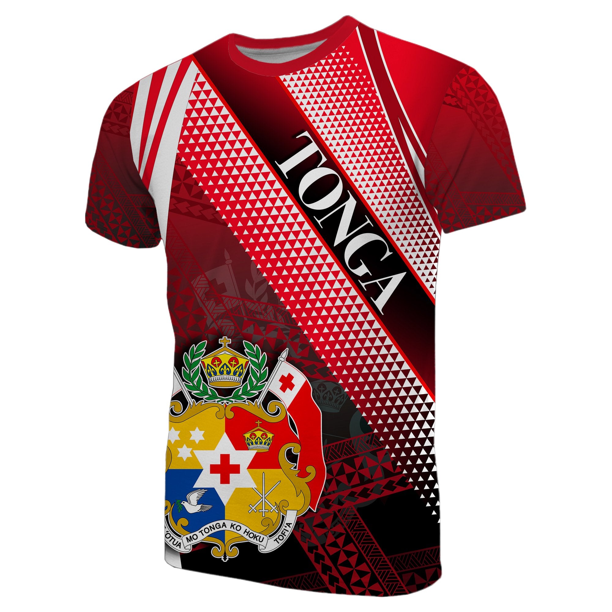 Tonga T Shirt Special Line Polynesian Unisex Red - Polynesian Pride
