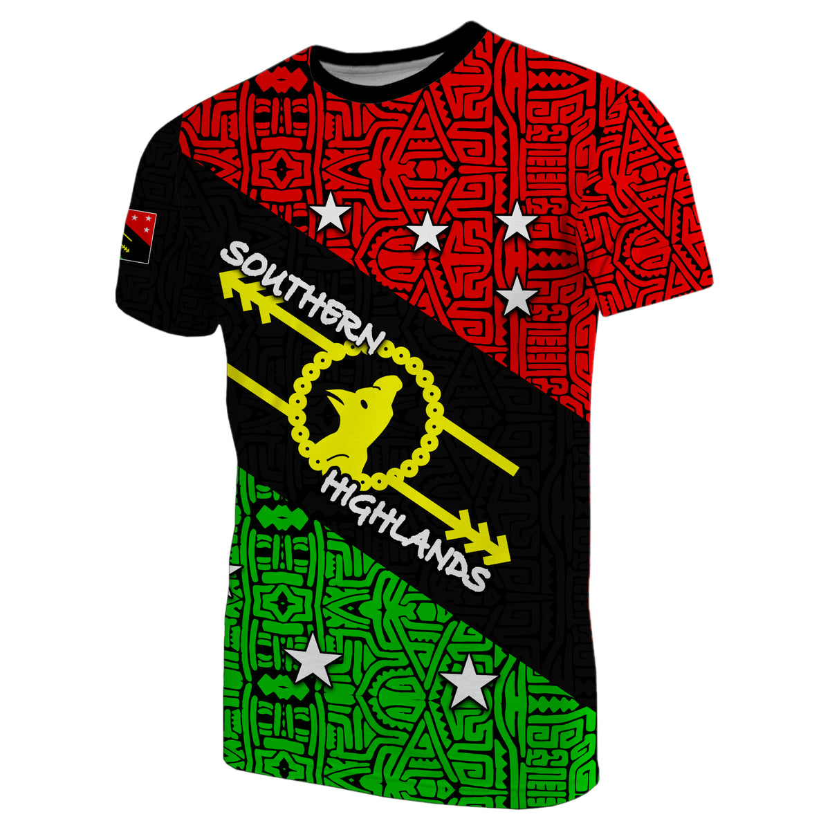 Custom Southern Highlands Province T Shirt of Papua New Guinea LT6 Unisex Black - Polynesian Pride