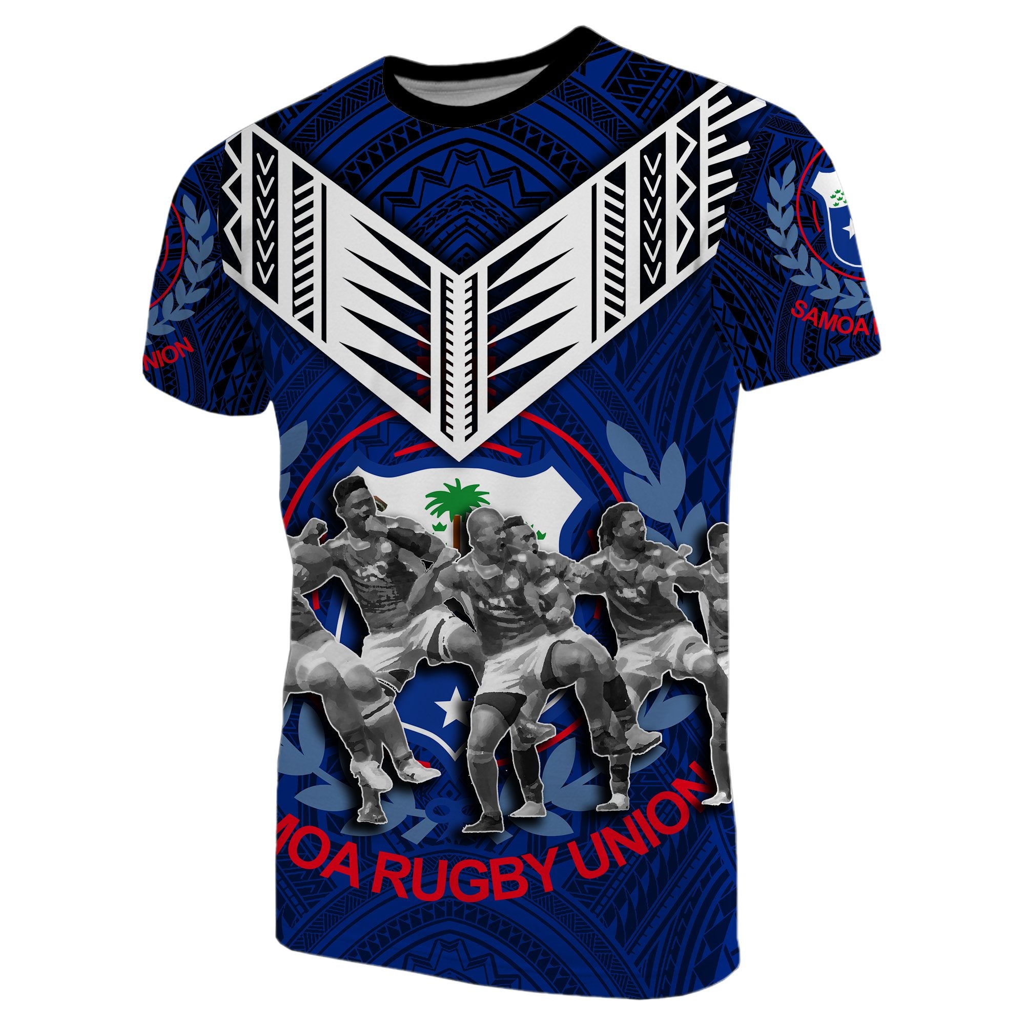 Samoa T Shirt Siva Tau Unisex Blue - Polynesian Pride