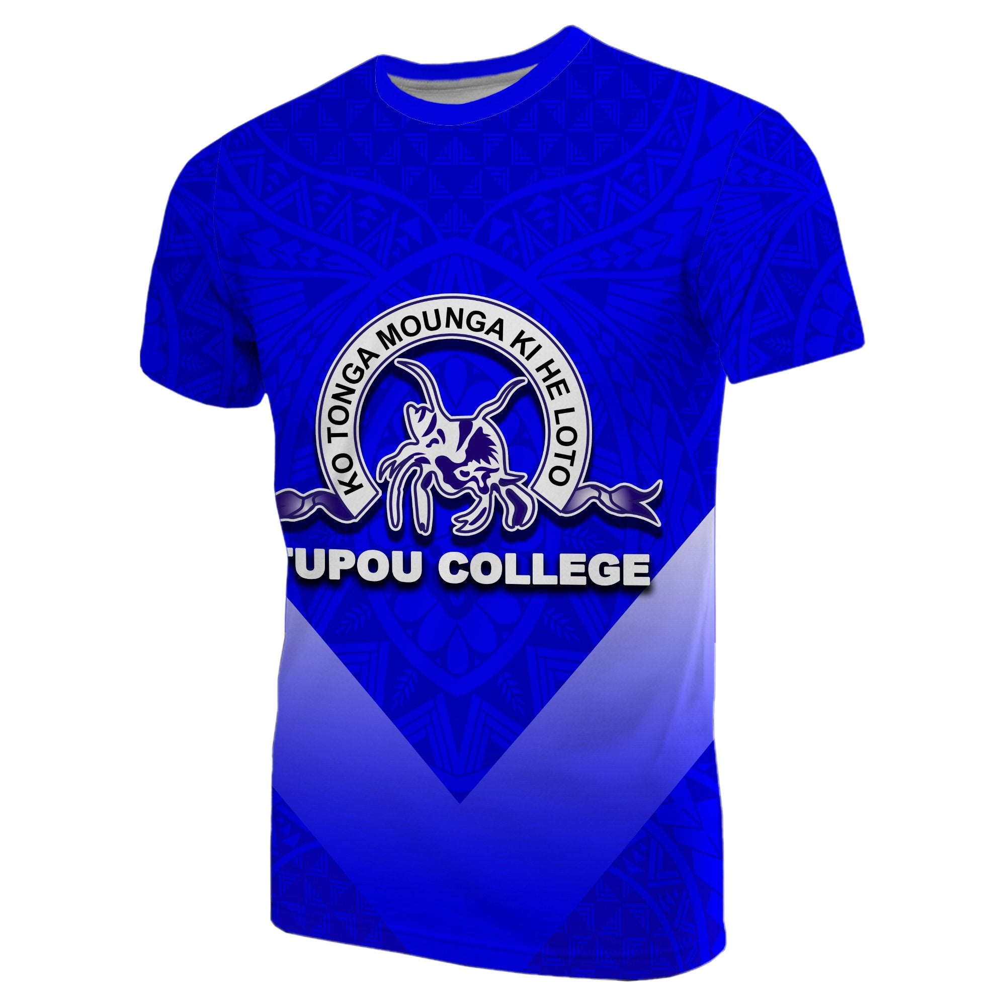 Custom Tupou College Toloa T Shirt Polynesian Style Unisex Blue - Polynesian Pride