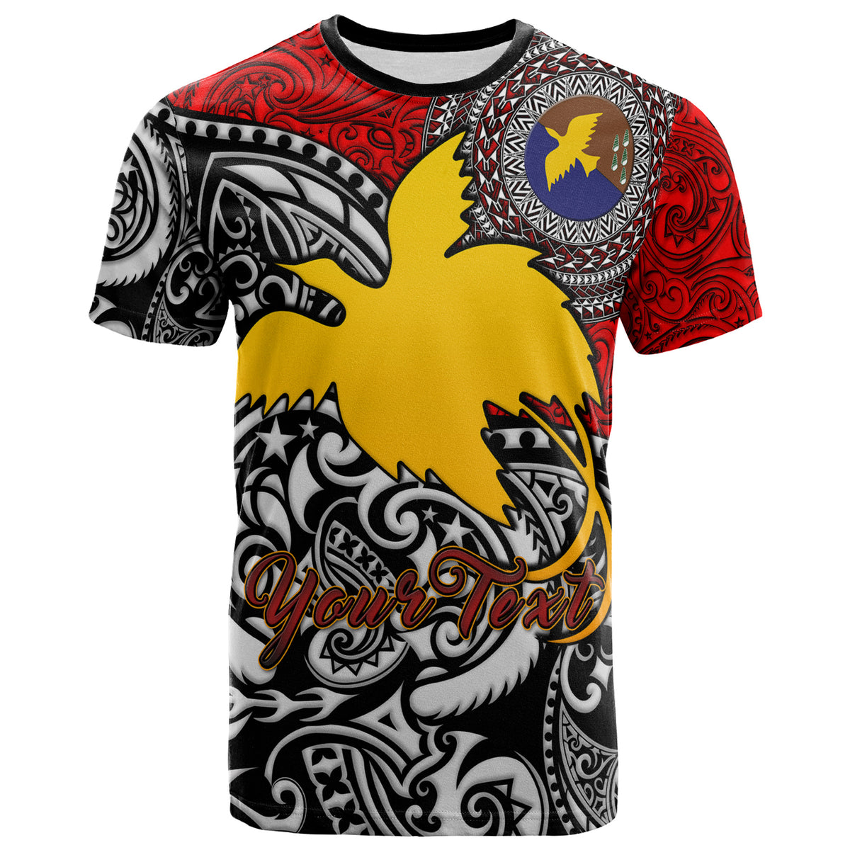 Papua New Guinea T shirt Custom Manus Of Papua New Guinea With Polynesian Patterns T shirt - Polynesian Pride