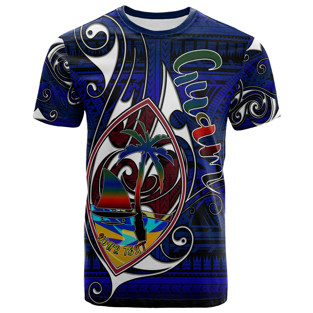 Guam T Shirt Custom Guam Independence Day With Hook Polynesian Patterns LT10 - Polynesian Pride
