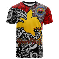 Papua New Guinea T shirt Custom Gulf Of Papua New Guinea With Polynesian Patterns T shirt - Polynesian Pride