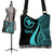 Hawaii Boho Handbag - Turquoise Polynesian Tentacle Tribal Pattern